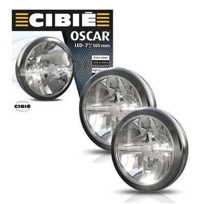 OEM Valeo Pair Of Cibie Oscar Led 7" Chrome Light For Cars 45306 thumbnail 3