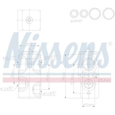 New A/C Expansion Valve Compatible With Volvo Xc90 Ii (2015) 2.0 D5 By Part Numbers 999421 31404338