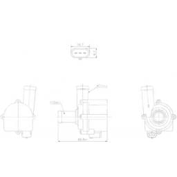 New Water Pump Compatible With Audi A4 Quattro By Part Numbers 832121 06H121601j 06H121601m