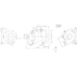 New Water Pump Compatible With Bmw X5 3.0Si By Part Numbers 831087 11517546996 11517568595