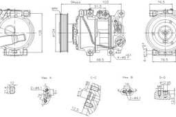 New A/C Compressor Compatible With Hyundai Accent Se By Part Numbers 890896 977011R100 977011W600