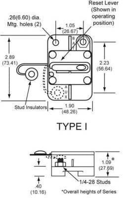 New Cooper Bussman Stud Terminal 0-30 Vdc 150 Amp Circuit Breaker Compatible With Automatic Type thumbnail 2