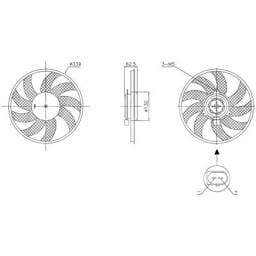 New Engine Cooling Fan And Motor Compatible With Audi A6 Premium Plus By Part Numbers 850105