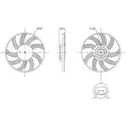 New Engine Cooling Fan And Motor Compatible With Audi A6 Premium Plus By Part Numbers 850099