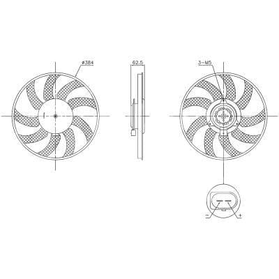 New Engine Cooling Fan And Motor Compatible With Audi A6 Premium Plus By Part Numbers 850099