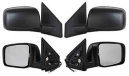New Door Mirror Pair Compatible With Nissan 08-11 Rogue Power W/Heat Ni1320199 Ns73er 96302Jm200