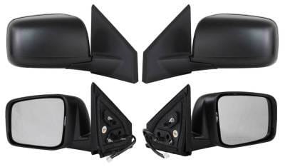 New Door Mirror Pair Compatible With Nissan 08-11 Rogue Power W/Heat Ni1320199 Ns73er 96302Jm200
