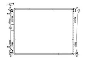 New Radiator Compatible With 2010-2013 Kia Forte Koup 2011-2013 Kia Hatchback Kia Sedan Kia 2.4L thumbnail 2