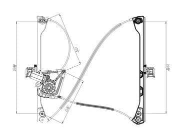 New Front Left Window Regulator Compatible With 02-07 Buick Rendezvous Gm1350172 741-592 82268 thumbnail 2