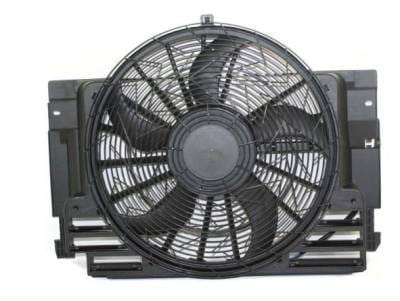 A/C Condenser Fan Assembly Compatible With 2000-2006 Bmw 6454692 X5 OEM Pa+Gf Single Condenser Fan thumbnail 2