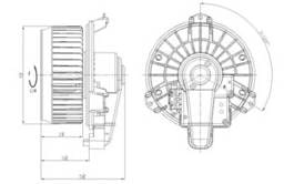 Front Heater Blower Motor Compatible With 2007-2011 Toyota Camry Front Hybrid Front Usa Built Front
