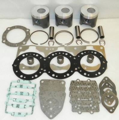 New .25Mm Over Platinum 80.25Mm Piston Kit Compatible With Kawasaki Ultra 130 Di 1100 2001 2002 2003