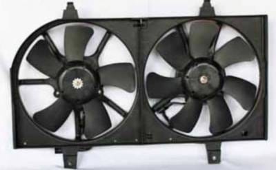 New Ac Condenser Fan Assembly Compatible With 2001 Nissan Sentra Dual Radiator Condenser