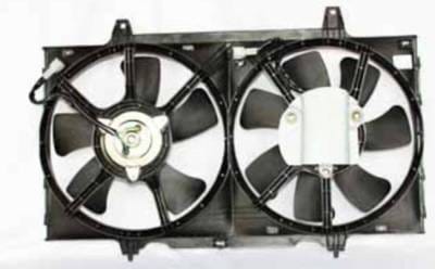 New Dual Radiator Condenser Fan Assembly Compatible With 1998-2001 Nissan Altima Automatic Trans thumbnail 2