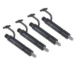Fuel Injector Set Of 4 Compatible With New Holland Hitachi Zx40u-2 Zx50u-2 Excavator Komatsu 4D88e