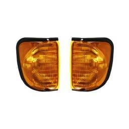 New Pair Of Side Marker Lights Compatible With Ford E-350 Super Duty 07 Fo2521176 Fo2520176 5C2z