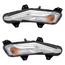 New Pair Of Turn Signal Lights Compatible With Chevrolet Malibu 2019-2024 By Part Numbers Gm2563120