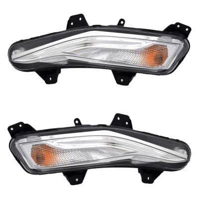 New Pair Of Turn Signal Lights Compatible With Chevrolet Malibu 2019-2024 By Part Numbers Gm2563120