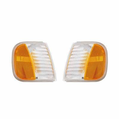 New Turn Signal Light Pair Compatible With Ford Expedition 1997-02 F75z13200ac Fo2551118 Fo2550118