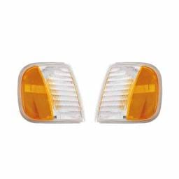 New Pair Of Turn Signal Lights Compatible With Ford F-150 1997-2003 Fo2551118 Fo2550118 F75z 13201