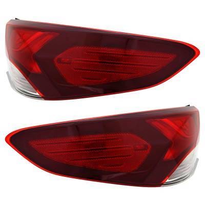 New Led Outer Tail Lights Compatible With Hyundai Sonata Limited Sedan 2019 By Part Number thumbnail 7