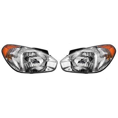 Halogen Headlight Assembly Left Driver Side And Right Passenger Side Compatible With 2007-2011