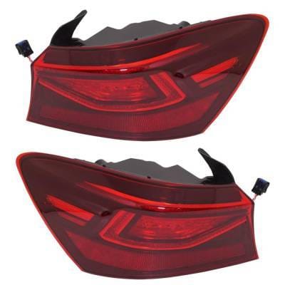 New Led Outer Pair Tail Lights Compatible With Kia Forte Gt Sedan 4 Door 1.6L 2020 2021 By Part