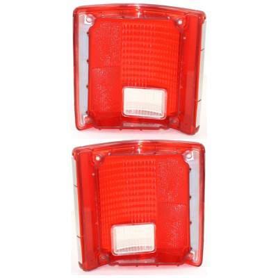 New Halogen Tail Light Pair Of Lens Compatible With Chevrolet C10 Custom Deluxe Standard Cab Pickup thumbnail 3
