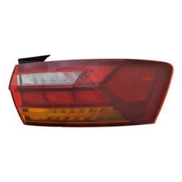 New Led Outer Right Tail Light Compatible With Volkswagen Jetta R-Line S Sedan 4 Door 1.4L 2019 By