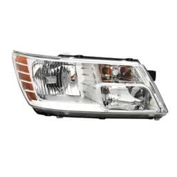 Composite Headlight Assembly Right Passenger Side Compatible With 2009-2018 Dodge Journey Halogen