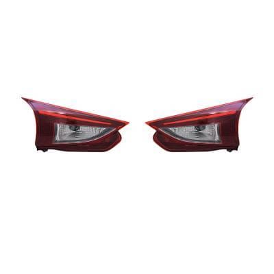 New Inner Tail Light Pair Compatible With Mazda Hatchback 2014-2016 Bjt6-51-3F0a Bjt6513g0a thumbnail 2