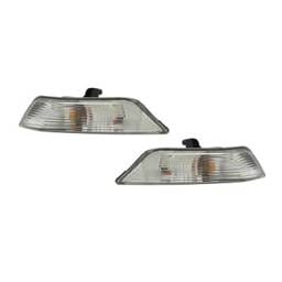 New Front Pair Of Turn Signal Lights Compatible With Ford Mustang 2015-2017 Fr3z-13200-A Fr3z-1320-