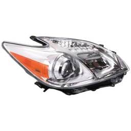 Halogen Headlight Assembly Right Passenger Side Compatible With 2012-2015 Toyota Prius Projector