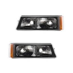New Turn Signal Light Pair Compatible With Chevrolet Silverado 1500 2500 3500 15199557 15199556