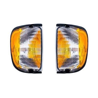 New Pair Of Side Marker Light Compatible With Ford E-450 Econoline Super Duty 2000-2002 Fo2521122 thumbnail 2