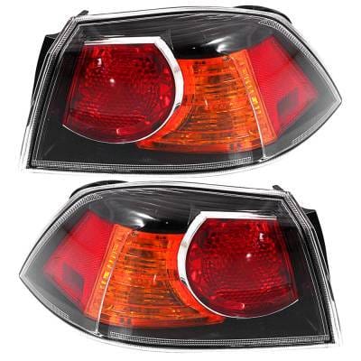 New Halogen Outer Tail Lights Compatible With Mitsubishi Lancer Evolution Se Sedan 2010 Final