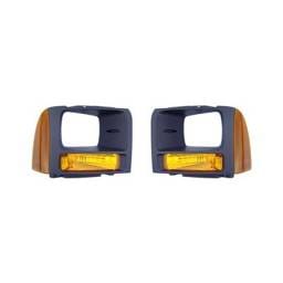 New Turn Signal Light Pair Compatible With Ford F-250 Super Duty 06-07 6C3z13200aaa 6C3z13201aaa
