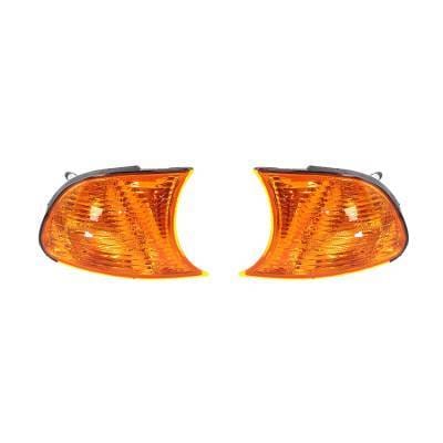 New Amber Turn Signal Lights Pair Compatible With Bmw 325Ci 2002-2003 Bm2521115 63136919650 thumbnail 2