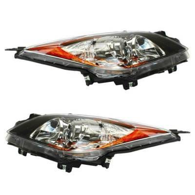Halogen Headlight Assembly Left Driver Side And Right Passenger Side Compatible With 2012-2013 Mazda thumbnail 5