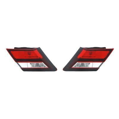 New Left And Right Inner Tail Lights Compatible With Honda Civic Base 2013-2015 Ho2802105 thumbnail 2