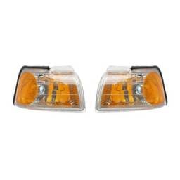 New Set Of Two Turn Signal Lights Compatible With Ford Thunderbird 1996 1997 F6sz-13200-A Fo2521131