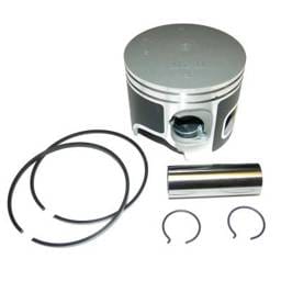 Port Side .030 Over Piston Kit With Rings Compatible With 2000-2013 Yamaha V6 Hpdi 150Hp-200Hp