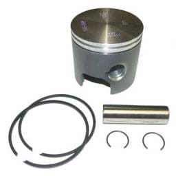 Port Side .010 Over Piston Kit With Rings Compatible With 1987-2006 Mercury Mariner V6 2.0L 2.4L
