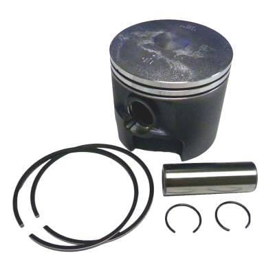 Starboard Side .010 Over Piston Kit With Rings Compatible With 1988-2006 Mercury Mariner V4 2-Stroke