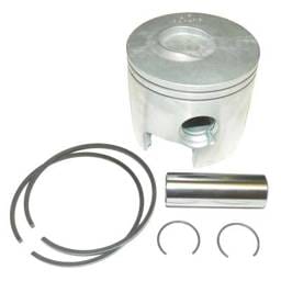 Port Side .030 Over Piston Kit With Rings Compatible With 1998-2012 Mercury Mariner Optimax V6 2.5L