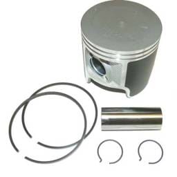 Starboard Side .010 Over Piston Kit With Rings Compatible With 1984-2006 Yamaha V6 2-Stroke