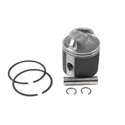 Piston Kit .030 Over With Rings Compatible With 1984-1999 Chrysler Force Inline 3-Cylinder 70Hp-90Hp