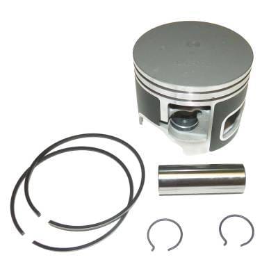 Port Primary Side Piston Kit .010 Over With Rings Compatible With 1984-2006 Yamaha 150Hp-200Hp V6