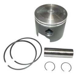 Port Side .030 Over Piston Kit With Rings Compatible With 1993-2001 Johnson Evinrude V6 90-Degree