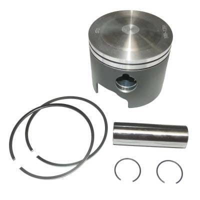 Port Side .010 Over Piston Kit With Rings Compatible With 1993-2001 Johnson Evinrude V6 90-Degree